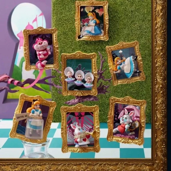 MINISO Disney Alice in Wonderland Frame Decor Figure WHITE HURRYING RABBIT - Picture 3 of 4